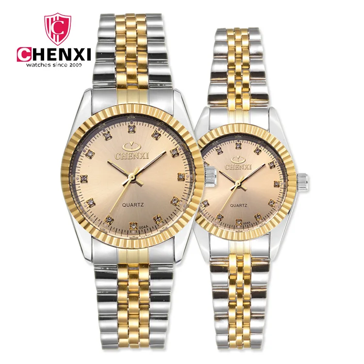 

Brand Luxury Lover Watches Quartz gold Dress Women Men Watch For Couples 2018 New Fashion Wristwatch Relojes Hombre
