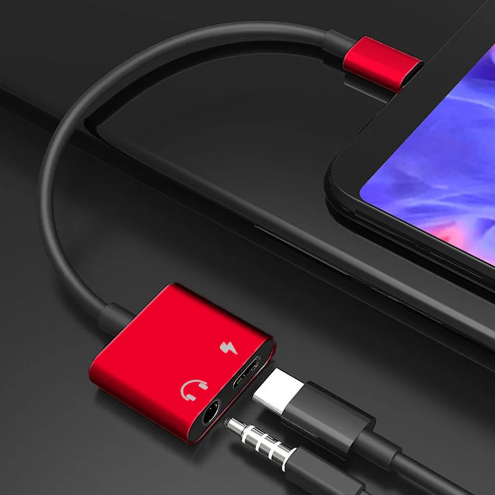 Cherie type C до 3,5 мм Aux 2 в 1 USB C адаптер для наушников зарядка USBC аудио адаптер кабель Jack конвертер для samsung Xiaomi