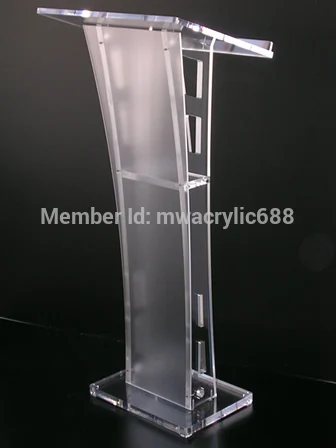 

Free Shipping Beautiful Easy Cheap Detachable Acrylic Podium Pulpit Lectern podium