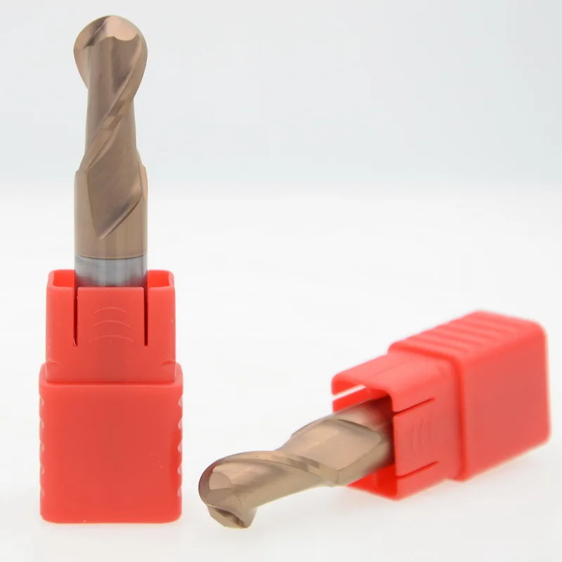 MOSASK 2 Flutes HRC50 Ball end milling cutter R3 0 R4 0 solid Cemented carbide milling