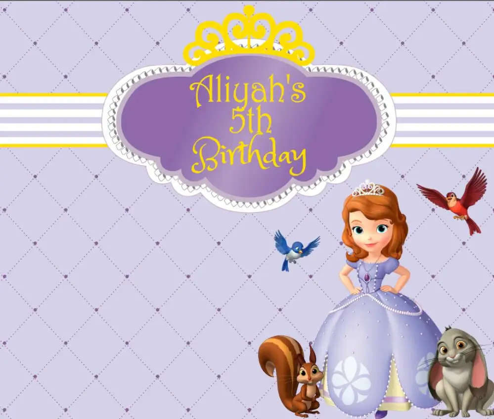 Sofia The First Birthday Background