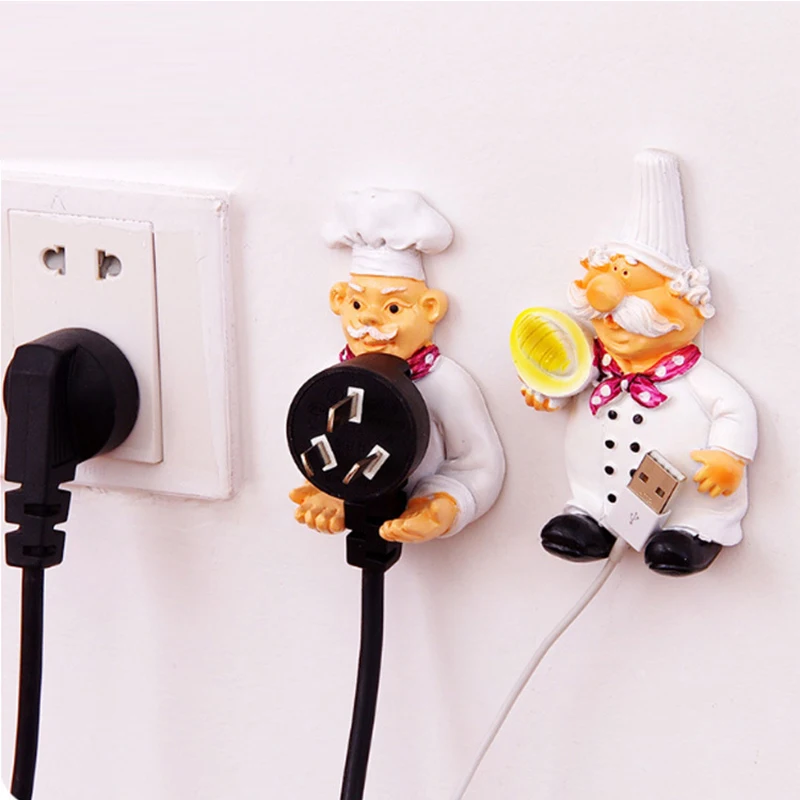 Мультфильм Outlet Мощность хранения шнура настенная вешалка крючок Творческий