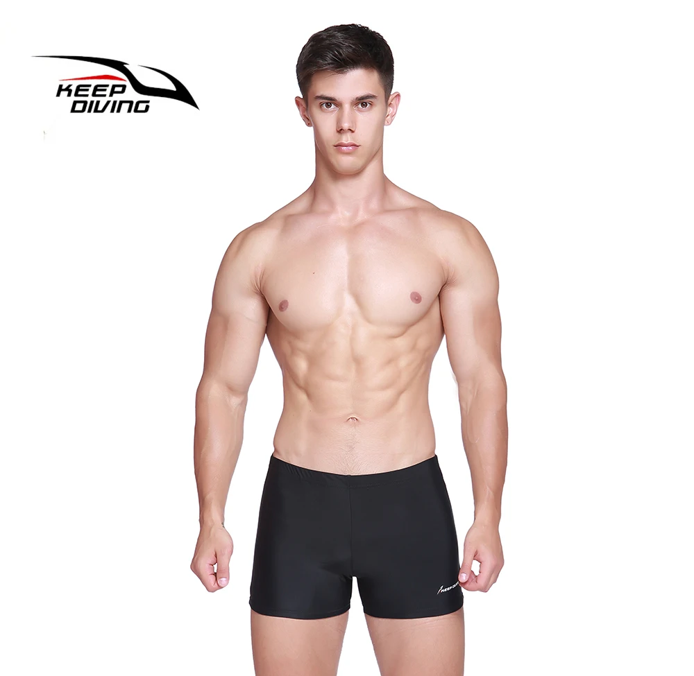 KEEP DIVING Mens Womens Anti-UV Lycra Swimming Pants Beach Pants Bodybuilding High Elastics Comfortable Fit