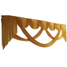 

Ice Silk Gold Swag for Wedding Backdrop Decorations 6m width wedding backdrop not included