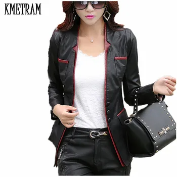 

2019 Fashion Trendy Women Leather Jacket Plus Size 5XL Parka Female Jacket Hot Sale Outwear Mid-Long Coat Casaco Feminino GQ1288