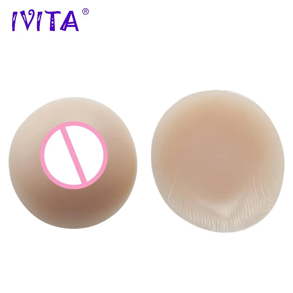 

IVITA 1600g Realistic Soft Silicone Artificial Breast Forms False Boobs Enhancer For Transvestite Shemale bra Drag Queen Cosplay