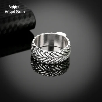 

10pcs/lot New Plated Buddha Ring Lightning Round Ancient Silver color Man's Spin Chain Ring for Cool Man Woman Fashion Jewelry