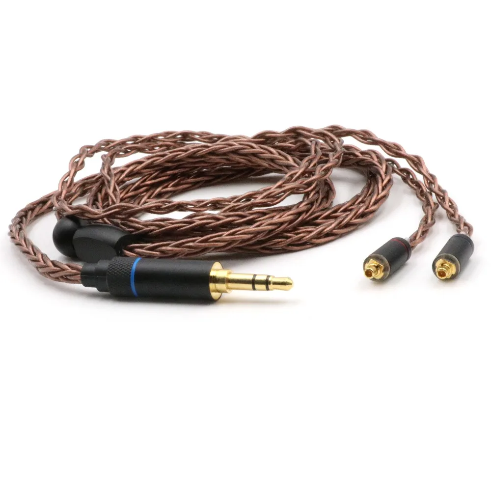 Linsoul HC-08 HiFi OCC 8 нитей 19 Ядро плетеный кабель для наушников для Audiophile IEM Earbud 3,5 мм/2,5 мм сбалансированный MMCX