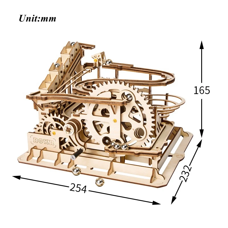 Креативная Статуэтка DIY водяные горки деревянные миниатюрные ремесла архитектурная модель строительные наборы сборочные Игрушки Хобби Подарки