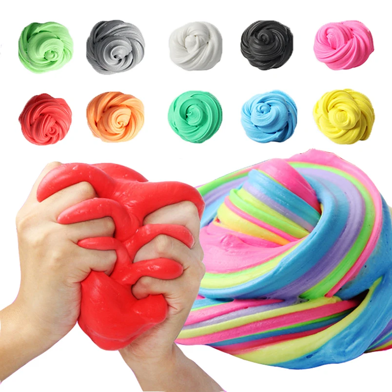 Abbyfrank 100g Slime Mud DIY Light Clay Toy Stress Relief Cotton Craft Decompression Creative Novelty For Children | Игрушки и хобби
