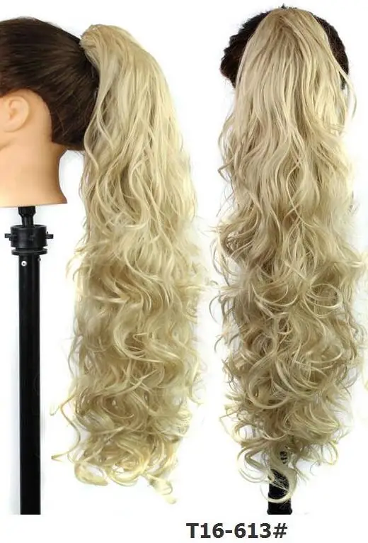 Женский коготь синтетический конский хвост волосы для наращивания конский хвост кудрявые волосы длинные волосы хвостовые волосы высокотемпературные волокна - Цвет: t16613