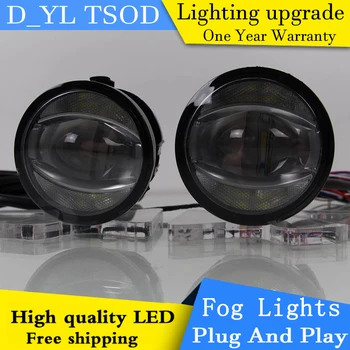 

Car Styling Daytime Running Light 2009 for Peugeot 207 LED Fog Light Auto Angel Eye Fog Lamp LED DRL High&Low Beam Fast Shipping