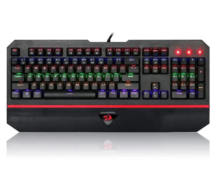 Черный Механическая игровая клавиатура Redragon K558 ANALA(светодиодный многоцветной подсветкой - Цвет: Черный