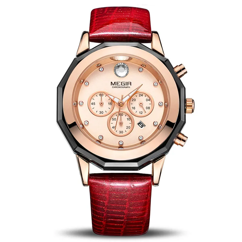 Для женщин часы Мода Световой Кожа Кварцевые женские наручные Montre Femme для