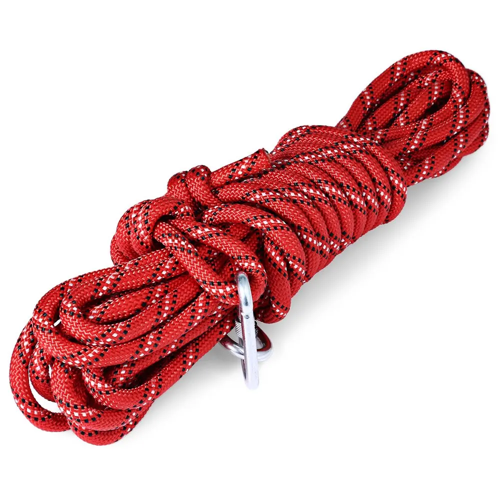 10m Professional Mountaineering Rock Climbing Rope Dynamic Polyester