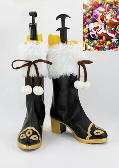 Люблю жить солнце Ватанабе вы рождественские ботинки для костюмированной вечеринки обувь костюм аксессуары Хэллоуин вечерние сапоги для