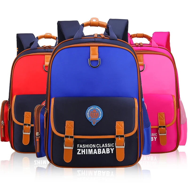 2017 New Fashion Orthopedic Schoolbag High Quality Nylon Children School Bags Mochila Escolar