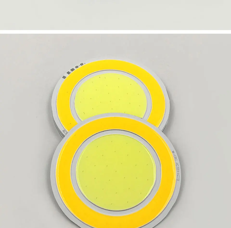 82mm Round Double Color 12V COB LED Light 5W +5W Yellow White Color DC12V Circular COB Lamp for DIY Car Decor Lighting LED Bulbs (5)