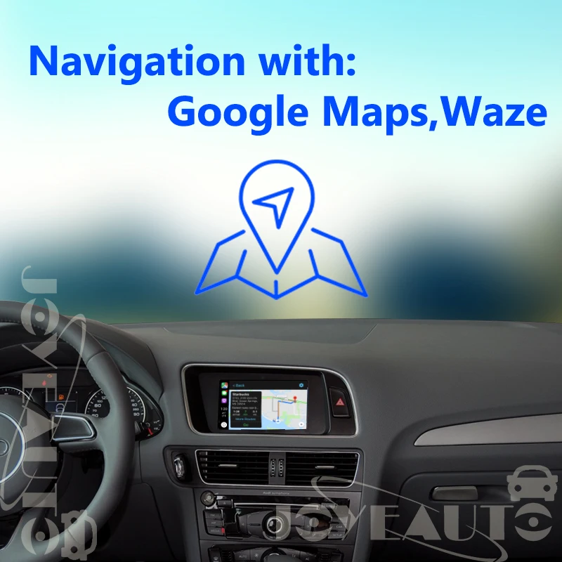 Joyeauto Wifi беспроводная Apple CarPlay автомобильная игра Android авто зеркало A4 A5 Q5 без MMI OEM