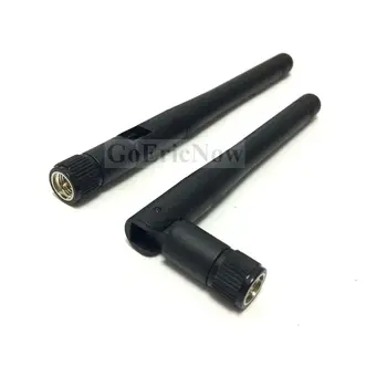 

50 pcs RF Coaxial 3 dBi 2.4 GHz Right angle SMA/RP SMA Male Small folding WiFi wireless router antenna Connector