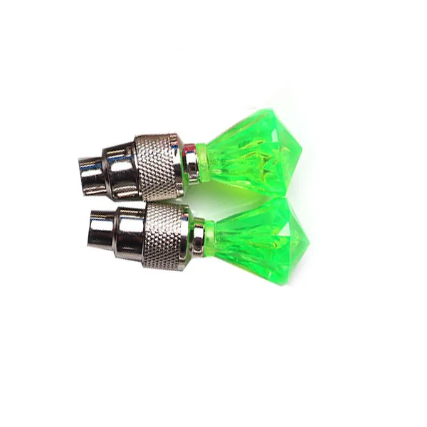 Top Diamond Bicycle Valve stem LED Motion Activated Light Safety Cycling Lamp Wheel Tire Valve Stem Cap Fashion Bike Accessories 5