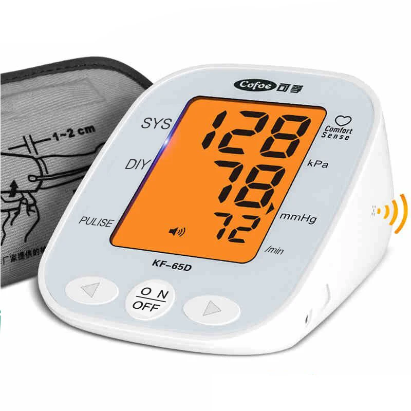 

Cofoe Arm Blood Pressure Monitor/Automatic Tonometer/Digital Voice Smart BP Meter with Large Display Cuff 23~33CM