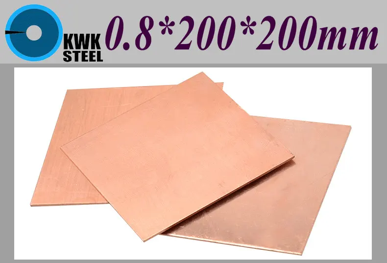 

Copper Sheet 0.8*200*200mm Copper Plate Notebook Thermal Pad Pure Copper Tablets DIY Material