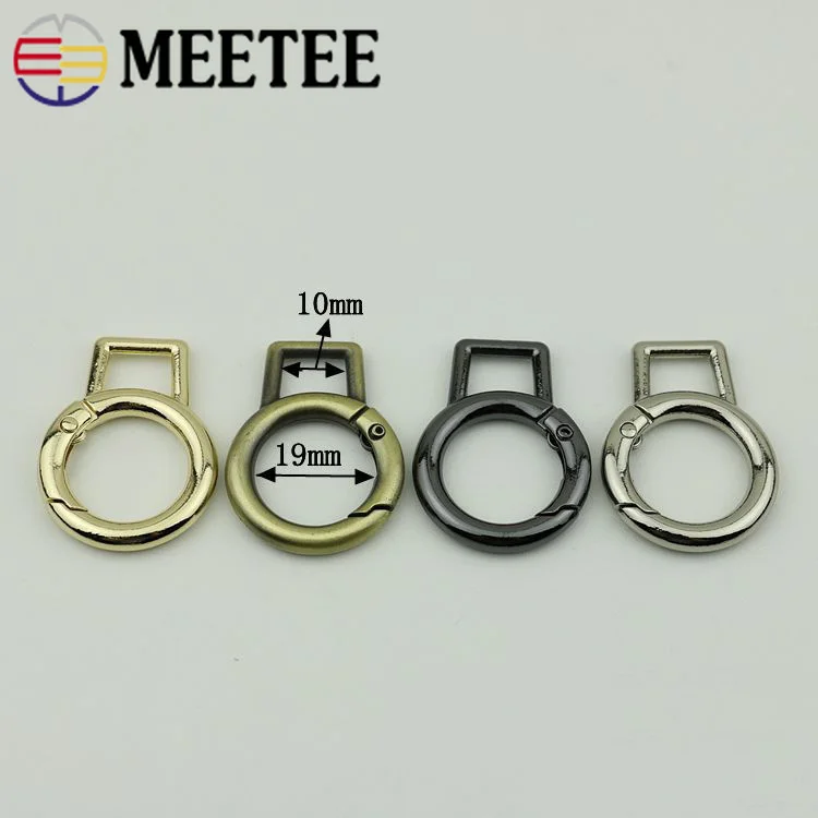 Металлические пряжки для брелка Meetee 10 шт. 19 мм пружинные уплотнительные кольца