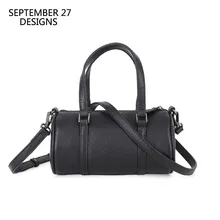 Сумка на плечо женская из натуральной кожи женские сумки шопперы Натуральная воловья кожи женские черные маленькие сумки мини сумки через плечо