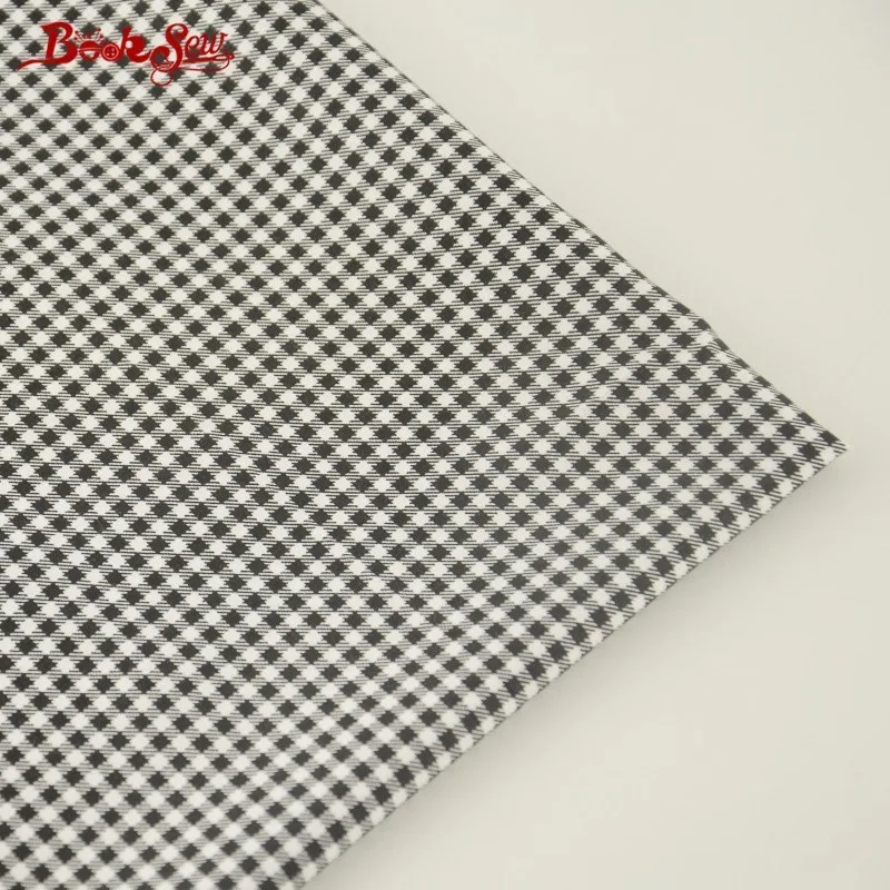 

Booksew 100% Cotton Twill Fabric Black And White Checks Design Home Textile Bed Sheet Quilting Tecido For Baby DIY Patchwork
