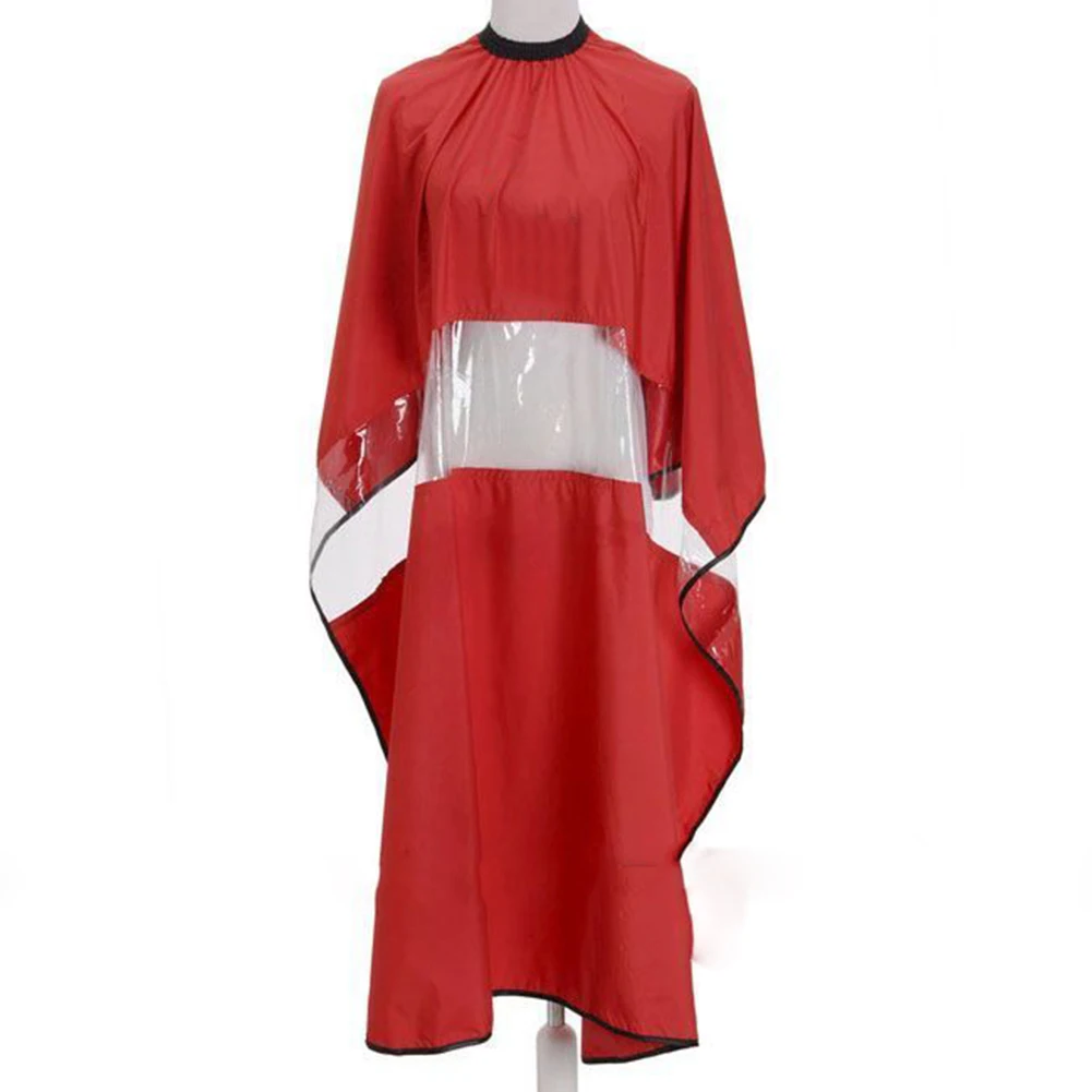 New Pro Transparent Part Hair Gown Barber Salon Styling Playing Phone Cutting Cape