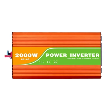 

Digital 24VDC (21-30V) 2500W Off Grid Inverter to 100-240VAC Ouput, Surge 5000W Pure Sine Wave Solar Wind Inverter with USB