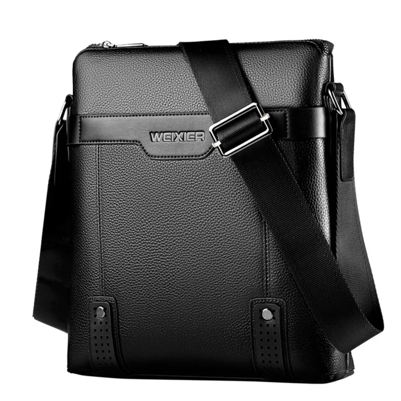 

2018 New Fashion Men Briefcase bag Leather Men's Crossbody bags Business Soft Synthetic Leather Messenger Shoulder bag for Men
