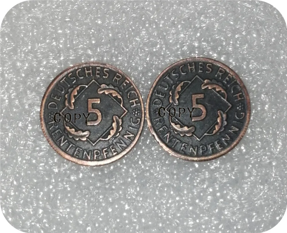 

1923,1925 Germany 5 Rentenpfennig Copy coins Commemorative Coins Art Collection