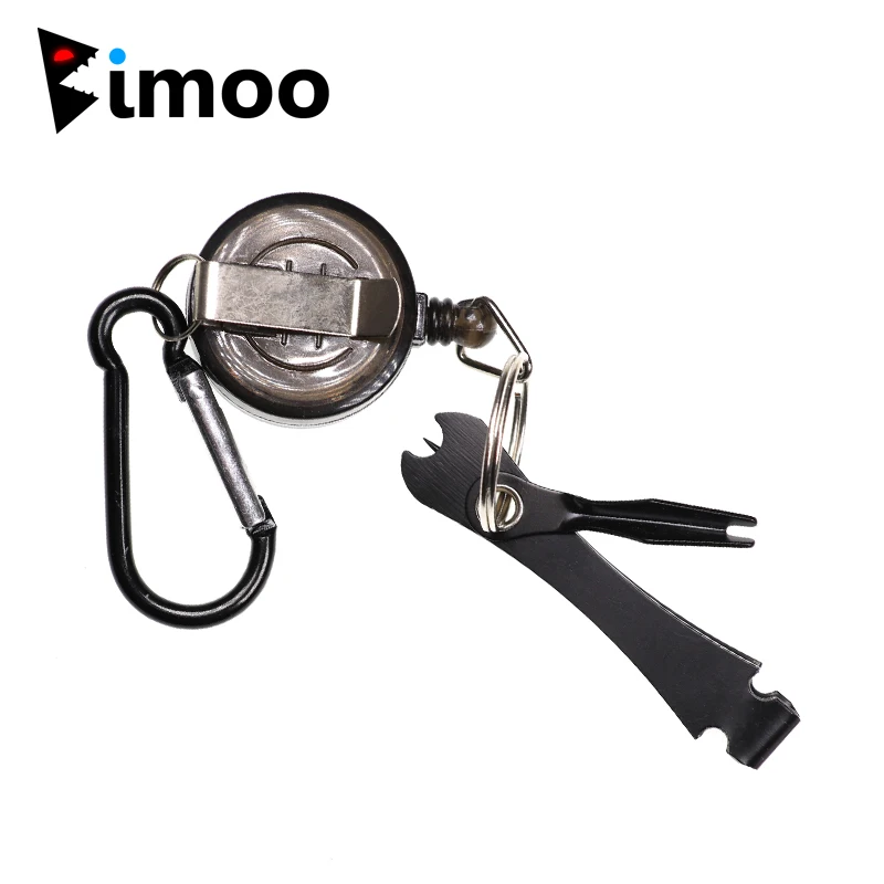 

Bimoo 1PC Multifunctional Stainless Steel Fly Fishing Line Cliper+Knotting Tool+Hook Eye Cleaner+Extractor Lead Fishing Tackle