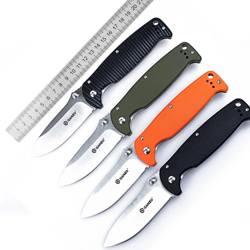 

Ganzo Original G742-1 Military Folding Knife 440C Blade G10 Handle Hunting Outdoor Camping Survival Tactical Utility Edc knifes