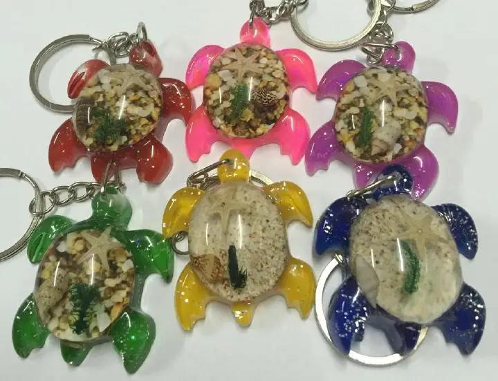 50 PCS Turtle design mix colorful fashion keychain starfish jewelry fine keyring TAXIDERMY GIFT Sea Shell. style | Украшения и