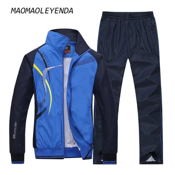 

maomaoleyenda men's Sportswear Men's Sporting brand Tracksuits hoodies sweatshirts mens Jackets+Pants 2Pcs 5xl plus size
