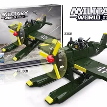 Военная Униформа ww2 Ar196 самолет фигурки строительные блоки мировой войны воздушных сил batisbricks minifigs кирпич набор игрушек
