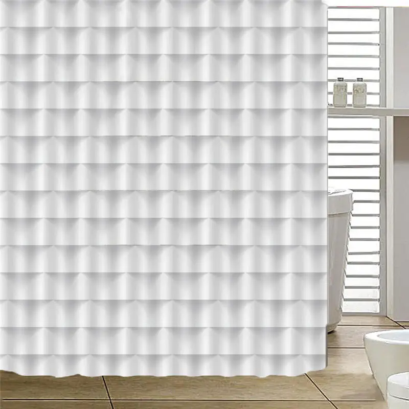 US $15.41 Wood Waterproof Shower Curtains Bathroom Creative Polyester Bath Curtain bathroom curtain Drop Shipping AP19