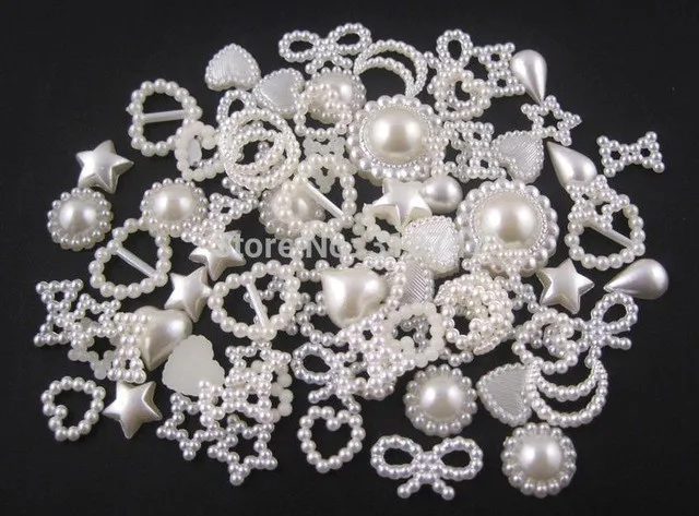 

Sales!Irregular Flatback Pearl Cabochon Assorted Styles DIY Jewelry Decoration Accessory 20G (About 100pcs)