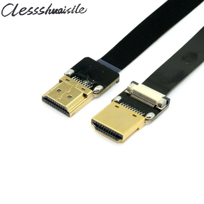 

FPV HDMI Type A Male to HDMI Male HDTV FPC Flat Cable 10cm 20cm 30cm 50cm 80cm 100cm for Multicopter Aerial Photography