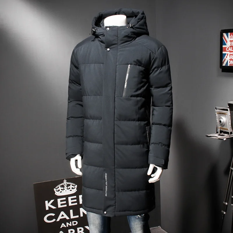 high quality Plus Size Winter Man Cotton-padded Clothes Keep Warm Loose Coat Fertilizer Enlarge Fashion jacket Detachable cap