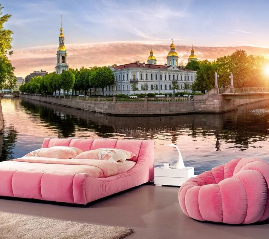 Large 3d murals,Russia St. Petersburg Bridges Temples Canal Cities wallpapers,living room sofa tv wall bedroom papel DE parede Large 3d murals,Russia St. Petersburg Bridges Temples Canal Cities wallpapers,living room sofa tv wall bedroom papel DE parede
