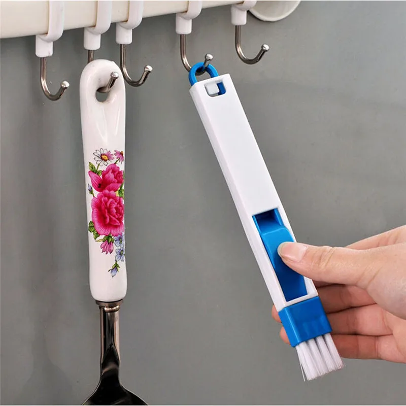 

Newest Arrivals Multipurpose Window Door Keypad Cleaning Brush Cleaner + Dustpan 2 In 1 Tool NEW Color random