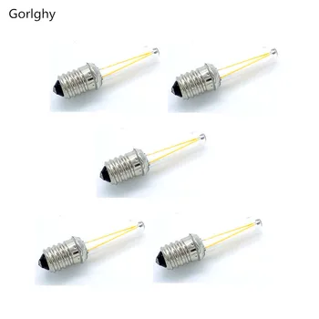 

5pcs/lot 2W E14 LED Filament Bulbs Mini COB light Decorative Warm Cool White Color refrigerator lights Chandelier lamp 12V/220V