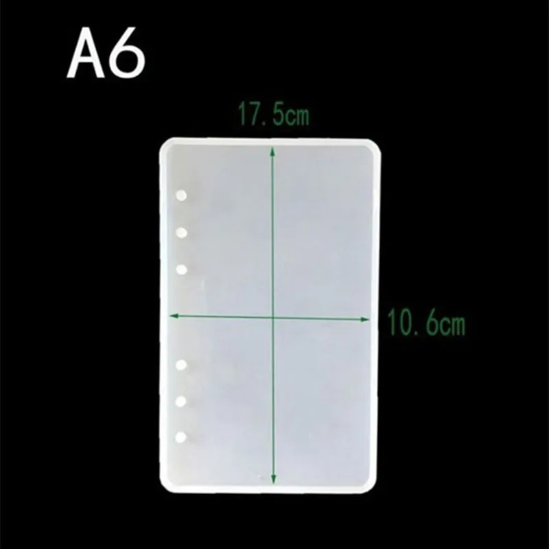 A5/A6/A7 блокнот эпоксидная смола силиконовая форма глина полупрозрачная форма помадка для шоколада для выпечки инструменты DIY рукоделие - Цвет: Q070