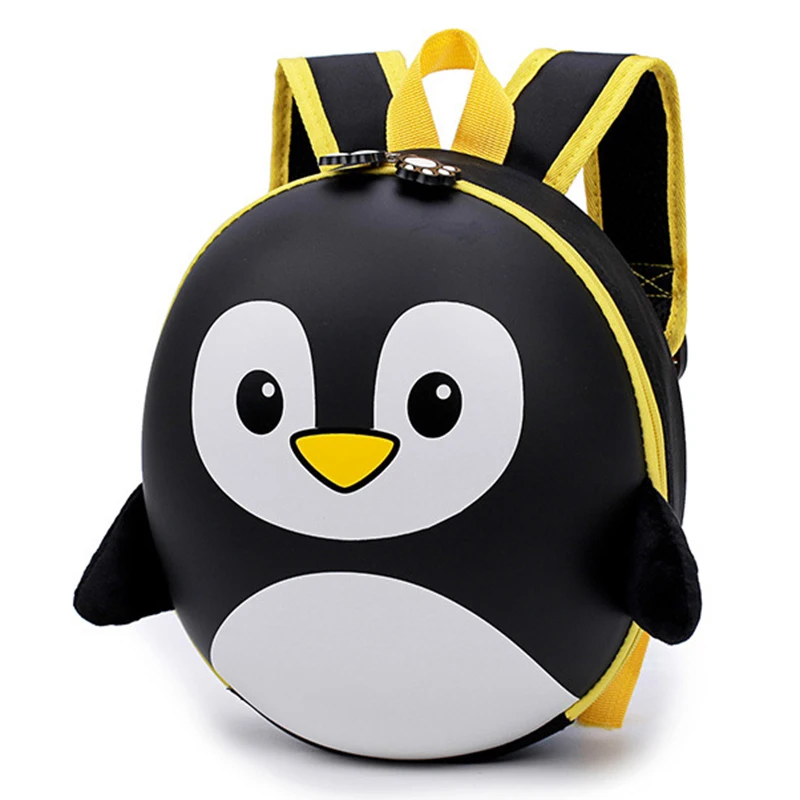 Детский рюкзак 3D mochila escolar menino, новинка, EVA Penguin, школьный рюкзак с жестким корпусом, милый мультяшный мини-рюкзак для детей, милые сумки