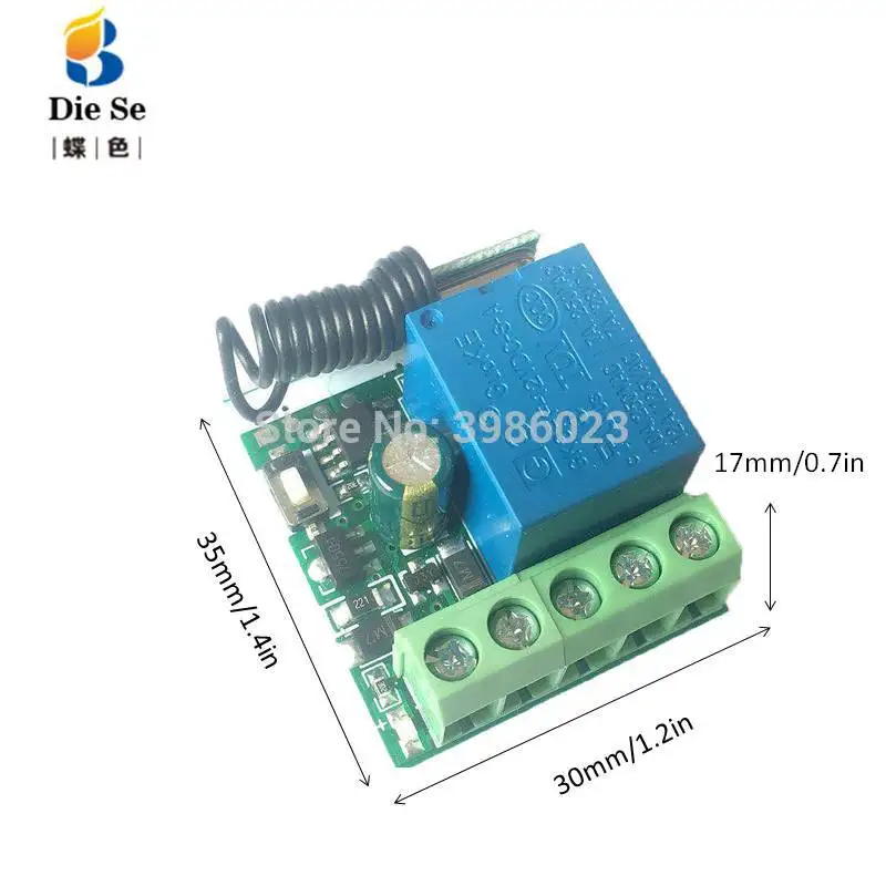 433Mhz Universal RF Remote Control DC 24V 1CH Relay Receiver Module for garage/door/Light/LED/Fanner/motor/Signal transmission 433Mhz Universal RF Remote Control DC 24V 1CH Relay Receiver Module for garage/door/Light/LED/Fanner/motor/Signal transmission