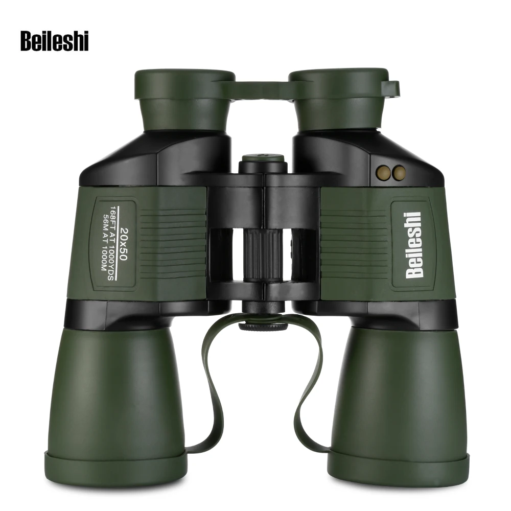 

Beileshi 20x50 Binocular Folding High Powered Binocular with All-optic Objective Lens Hunting Optics Telescope Outdoor Viewing